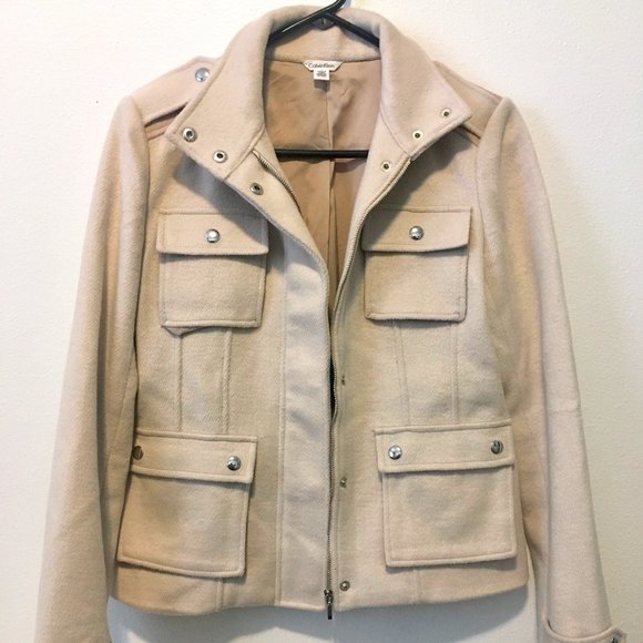 Calvin Klein Utility style wool jacket - Picture 2 of 13